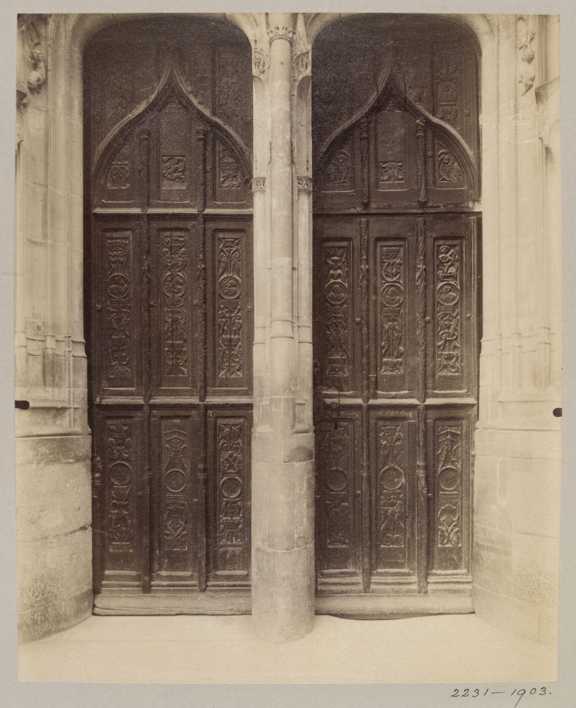 Atget, Jean-Eugène-Auguste, Doorway, Church, Montmorency, France