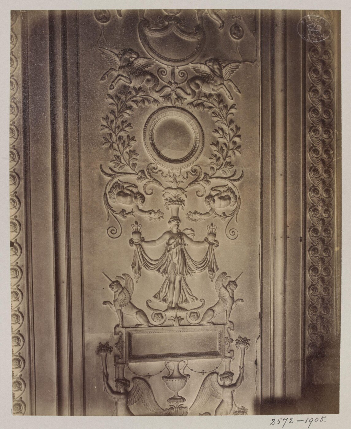 Atget, Jean-Eugène-Auguste, Modelled decoration, Hôtel Gouthière, Paris, France