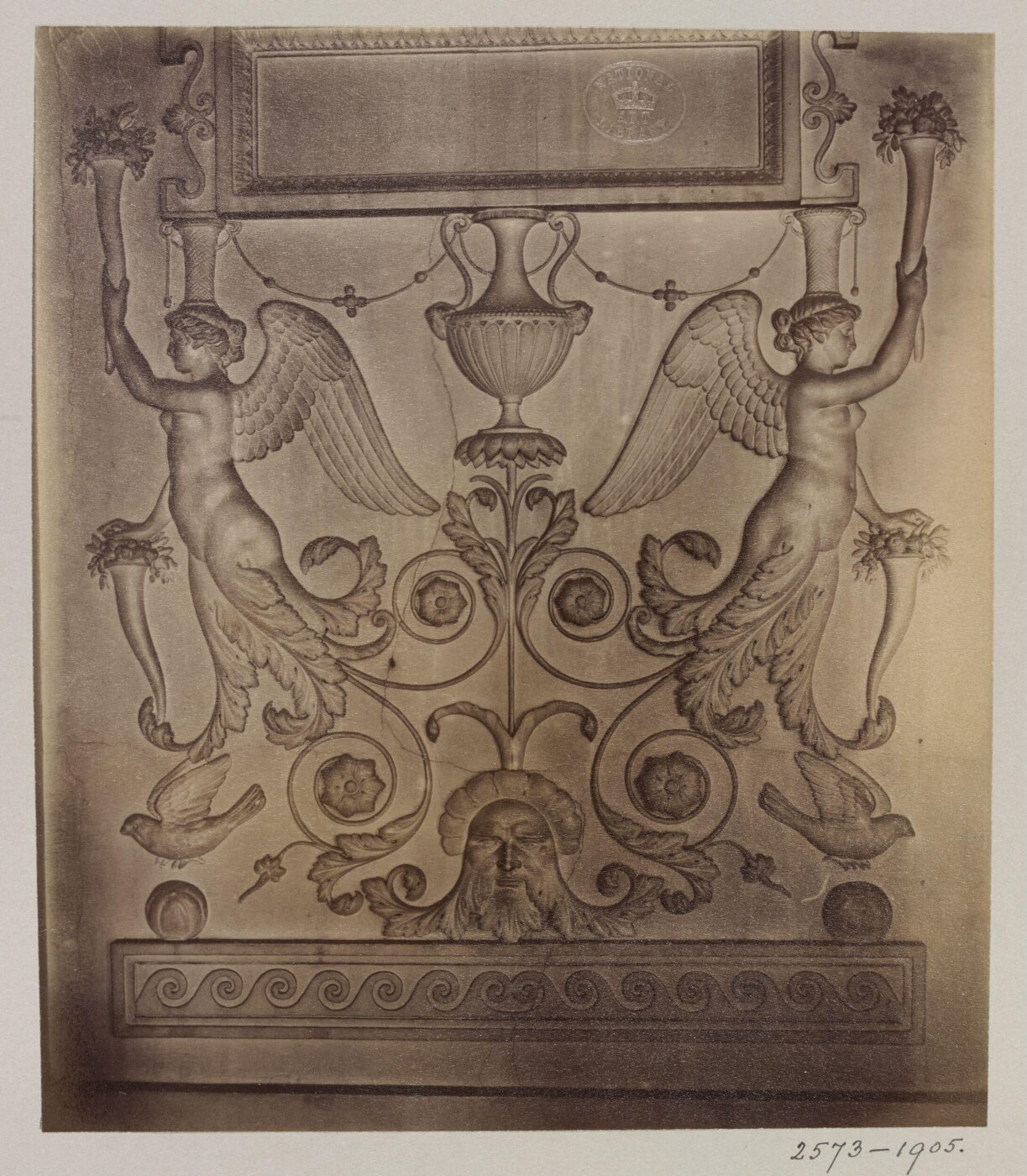 Atget, Jean-Eugène-Auguste, Modelled decoration, Hôtel Gouthière, Paris, France
