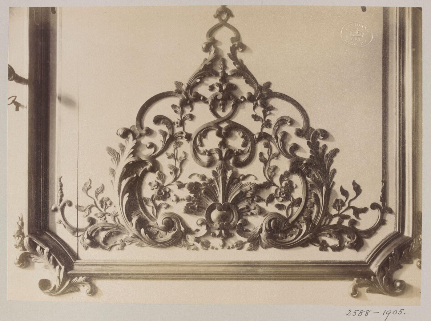 Atget, Jean-Eugène-Auguste, Ornamental detail, Austrian Embassy, Paris, France