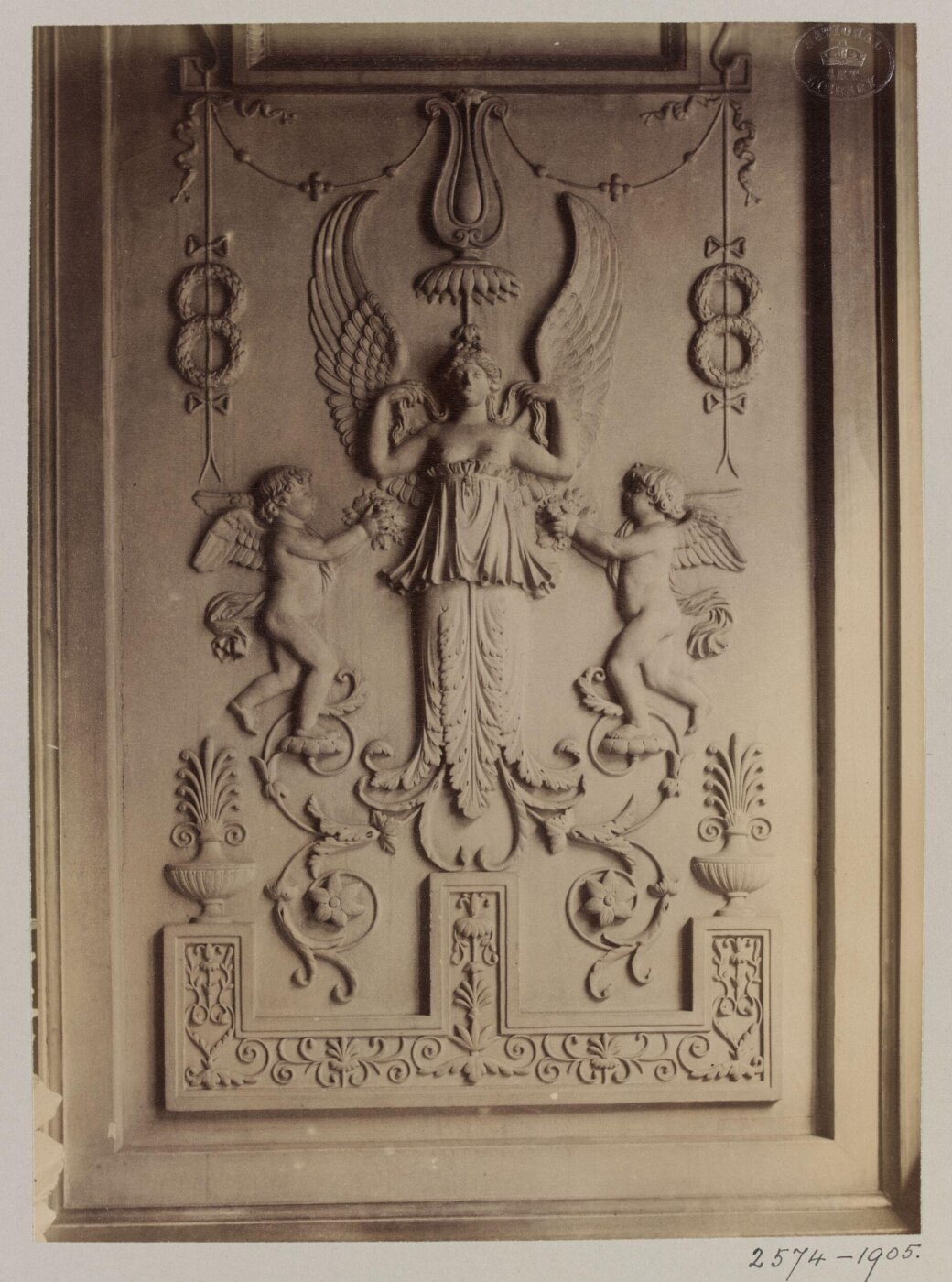 Atget, Jean-Eugène-Auguste, Modelled decoration, Hôtel Gouthière, Paris, France