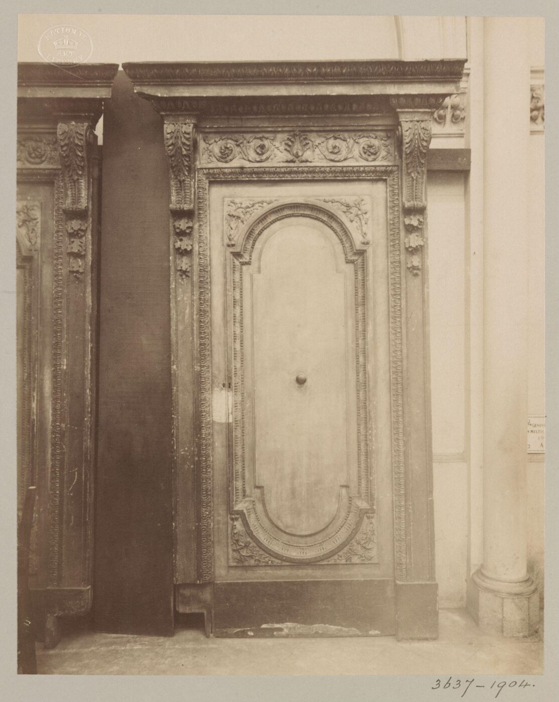 Atget, Jean-Eugène-Auguste, Door, St Denis de la Chapelle, Paris, France