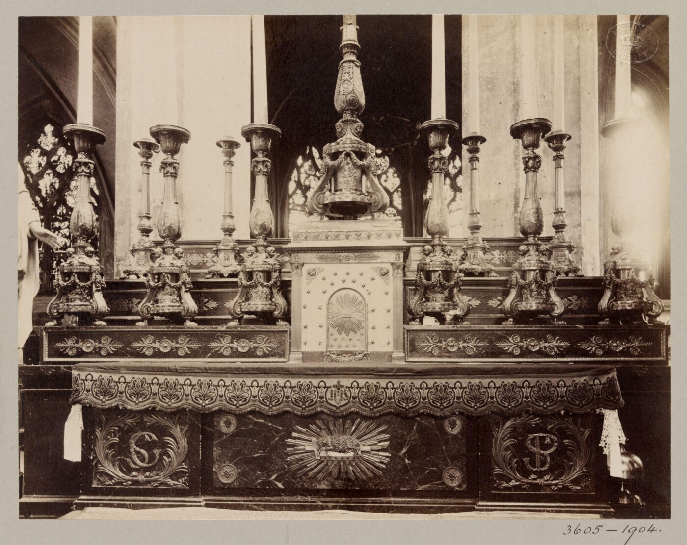 Atget, Jean-Eugène-Auguste, High Altar, Church of St Gervais, Paris, France