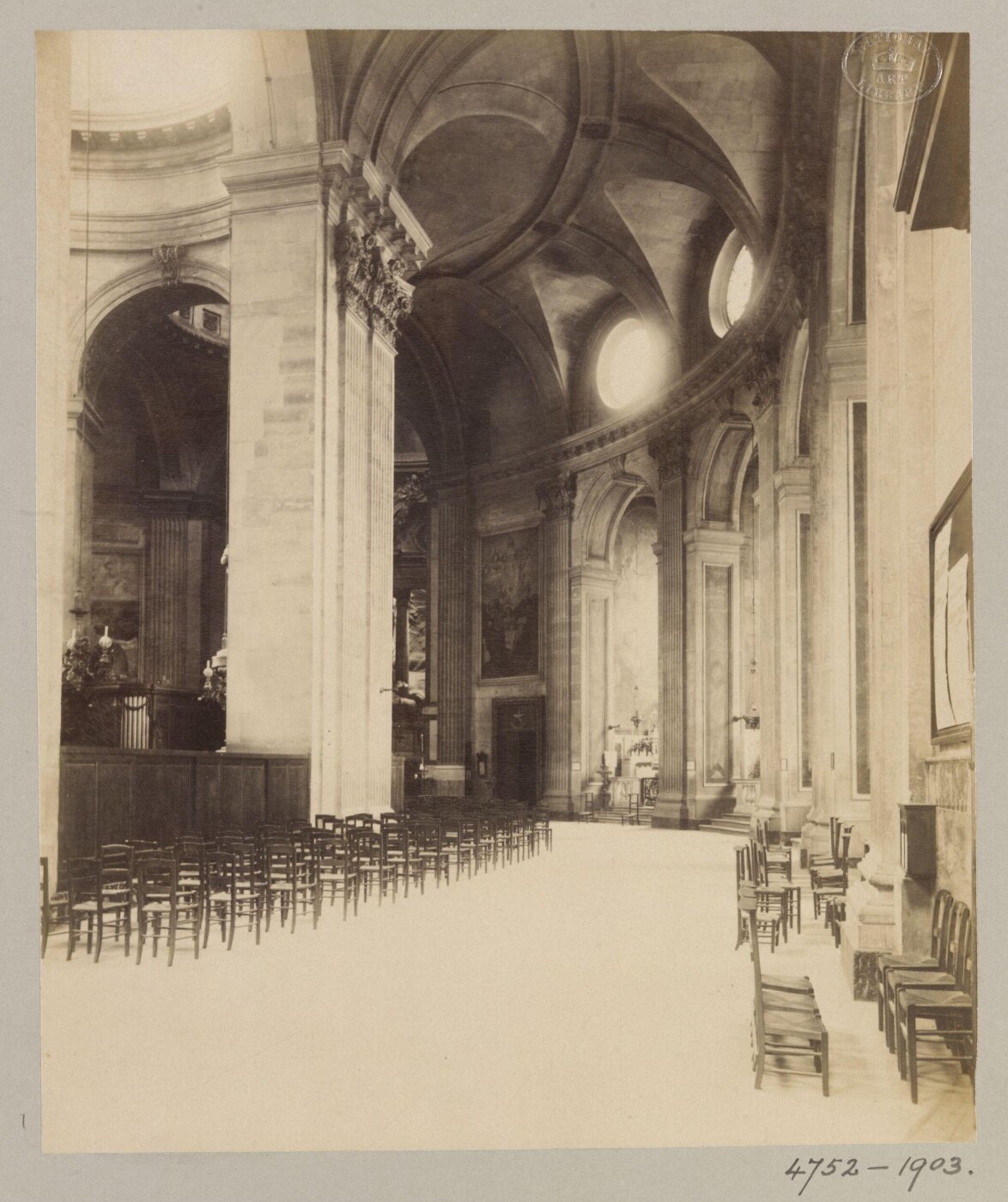 Atget, Jean-Eugène-Auguste, Church of St Sulpice, Paris, France