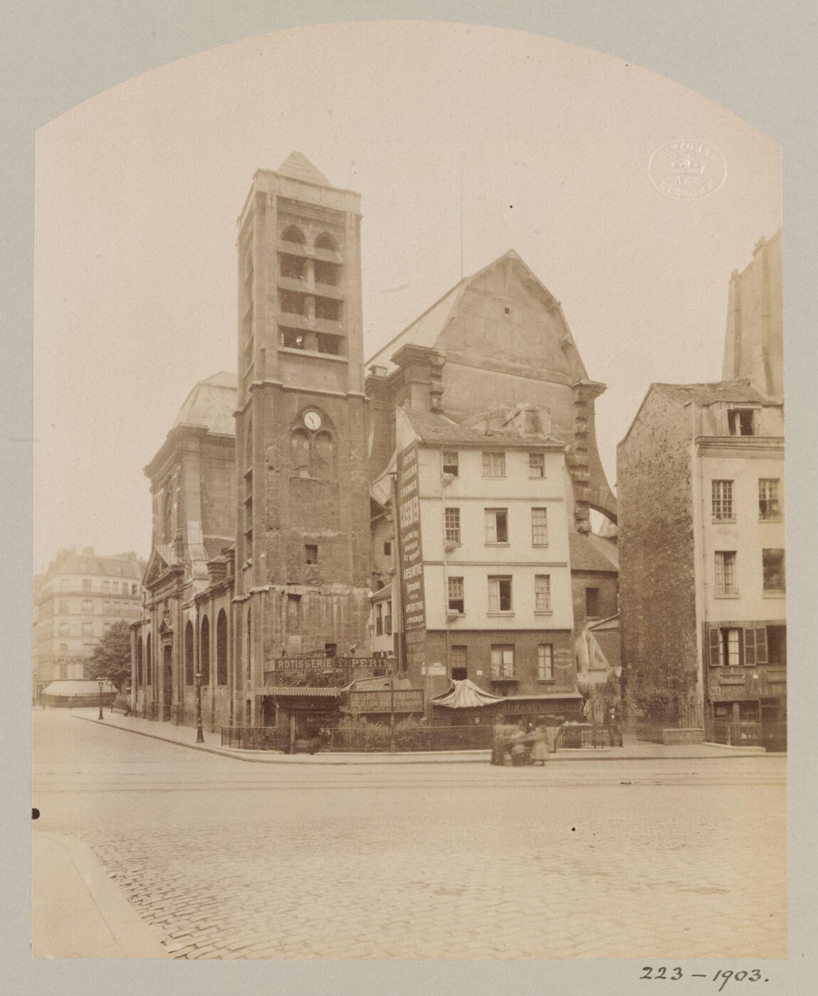 Atget, Jean-Eugène-Auguste, Church of St Nicholas du Chardonnet, Paris, France