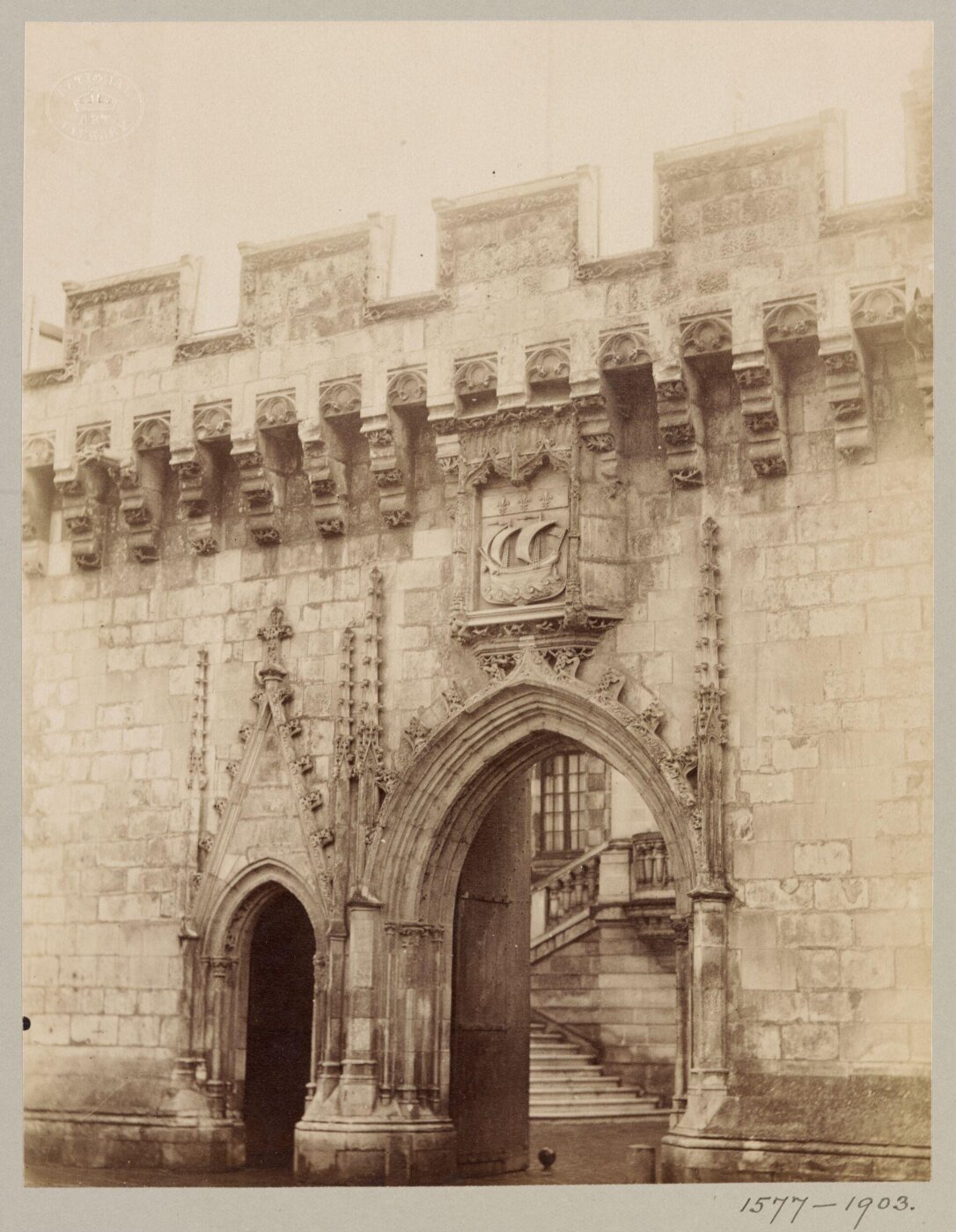 Atget, Jean-Eugène-Auguste, Town Hall, La Rochelle, France