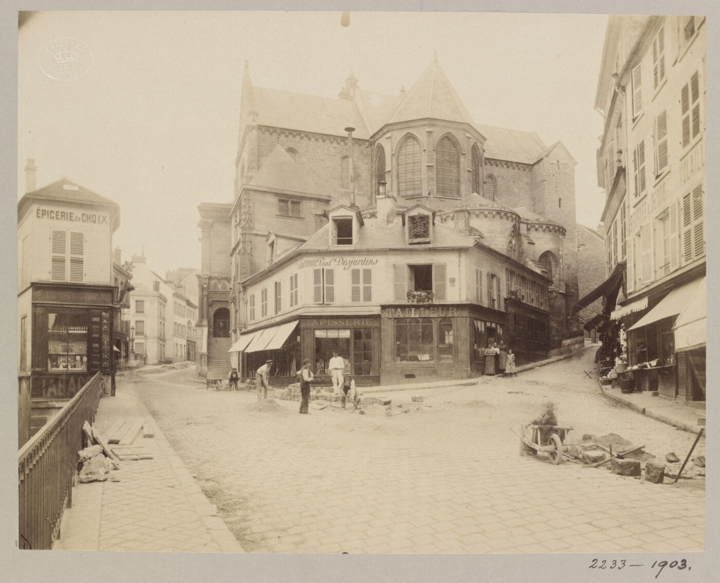 Atget, Jean-Eugène-Auguste, Church of St Maclou, Pontoise, France