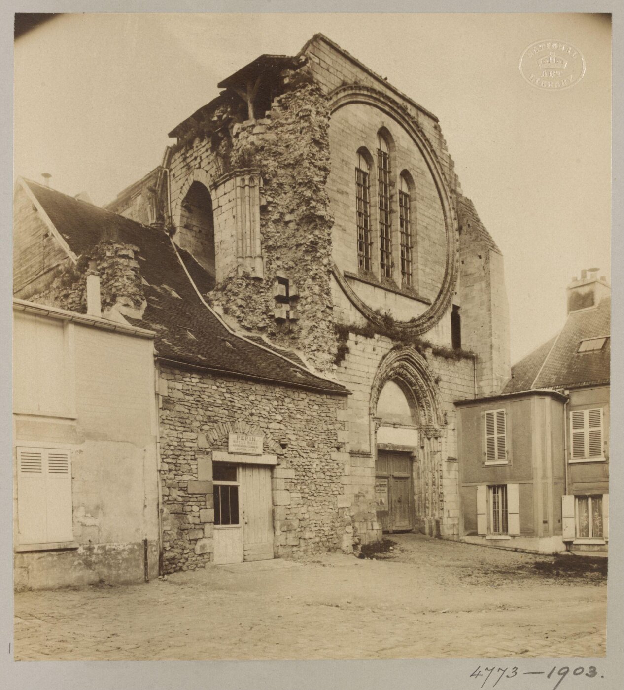 Atget, Jean-Eugène-Auguste, Church of St Frambourg, Senlis, France