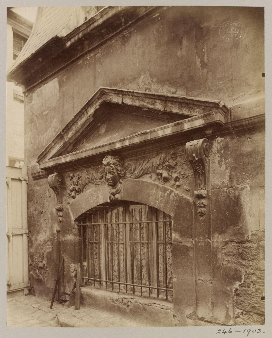 Atget, Jean-Eugène-Auguste, Window, Pavillon de Chasse, Paris, France