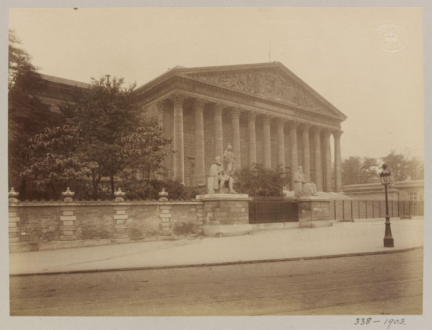 Atget, Jean-Eugène-Auguste, Palais Bourbon, Paris, France