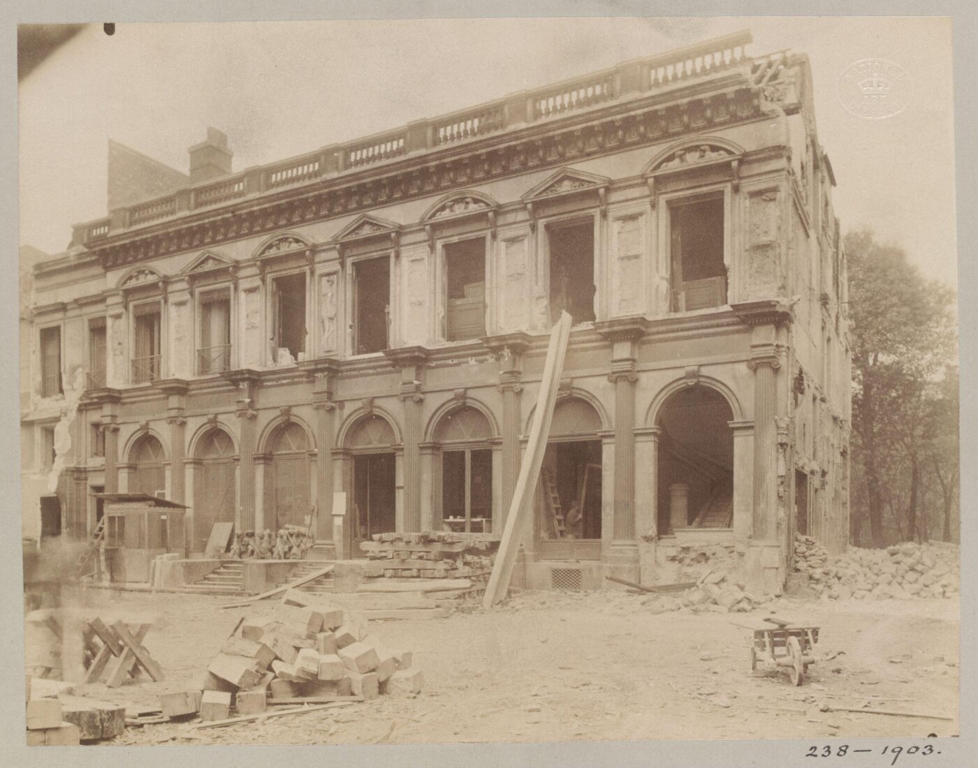 Atget, Jean-Eugène-Auguste, Palace of Queen Hortense, Paris, France
