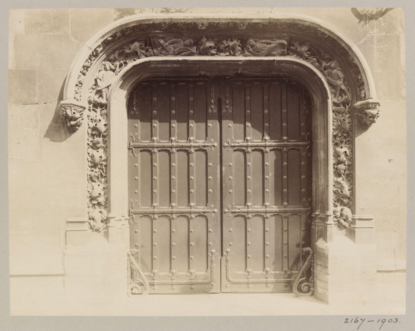 Atget, Jean-Eugène-Auguste, Doorway, Musee de Cluny, Paris, France