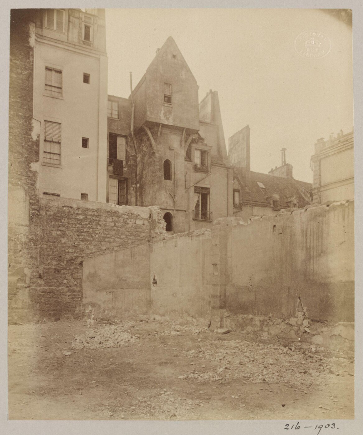 Atget, Jean-Eugène-Auguste, College Fortet, Paris, France