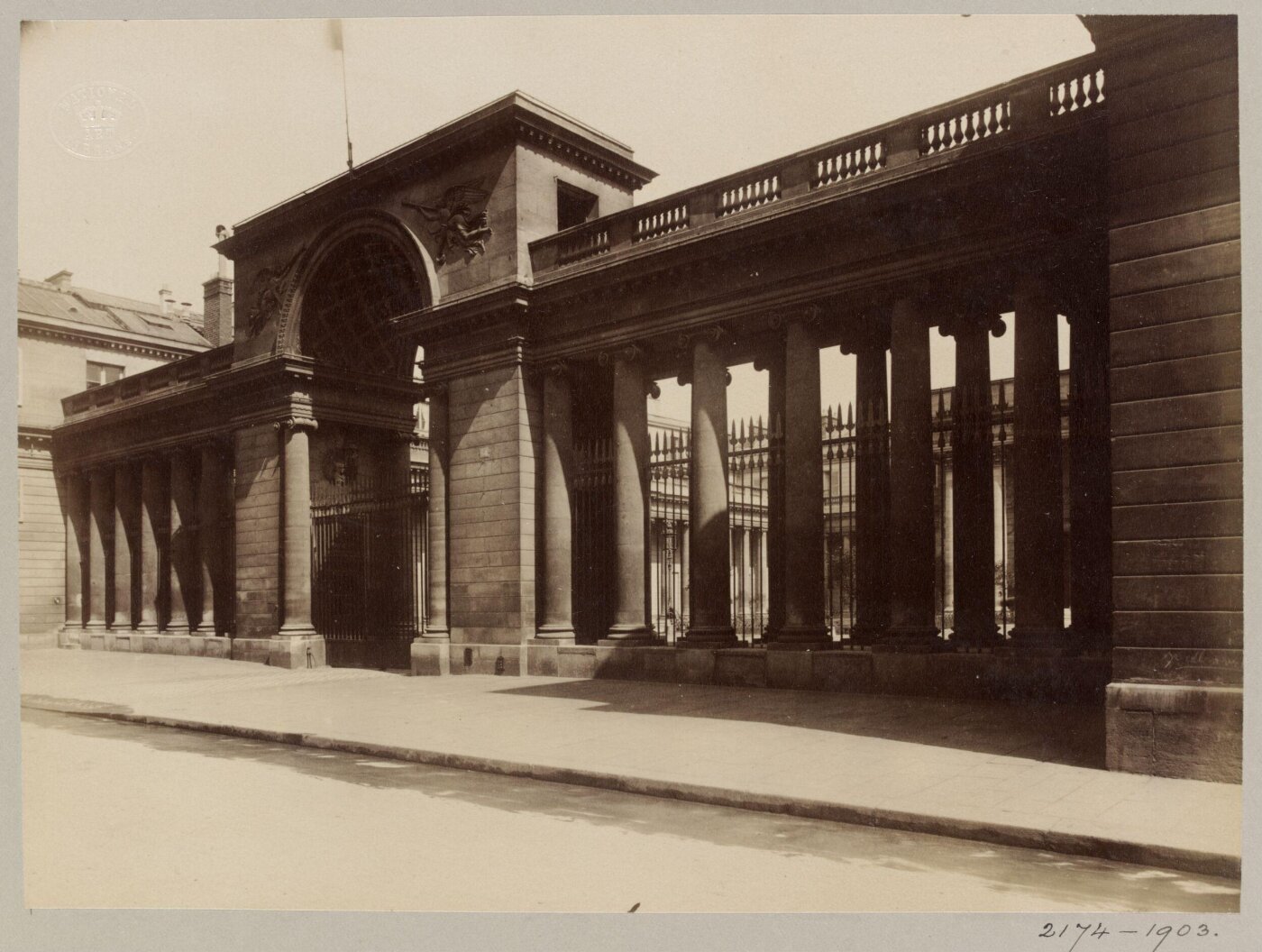 Atget, Jean-Eugène-Auguste, Entrance to Legion d'Honneur, Paris, France