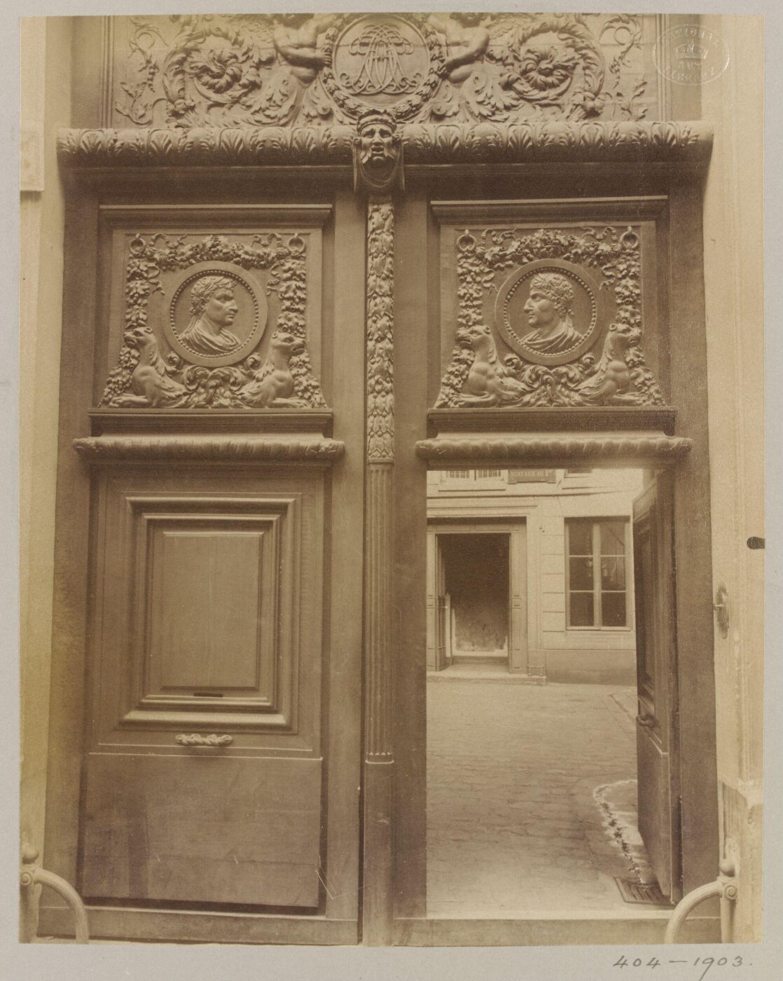 Atget, Jean-Eugène-Auguste, Hotel de Archeveques, Paris, France
