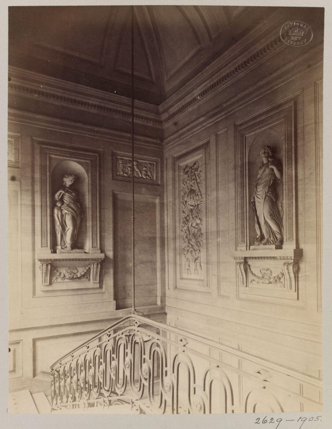 Atget, Jean-Eugène-Auguste, Staircase, Hotel Fleury, Paris, France