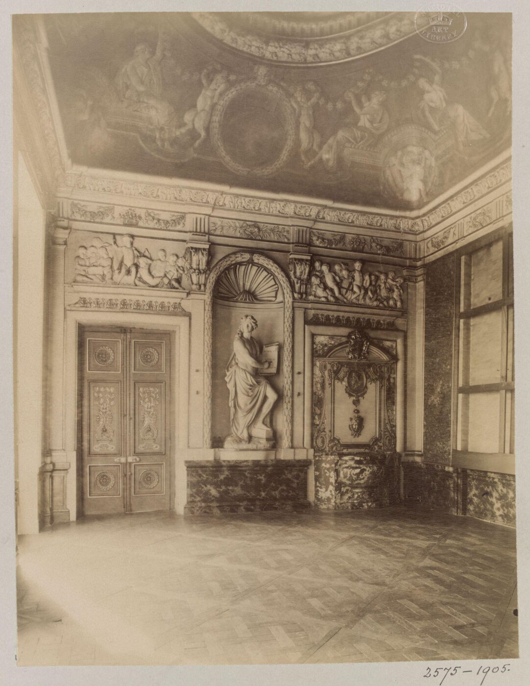 Atget, Jean-Eugène-Auguste, Interior, Hotel de Lauzun, Paris, France
