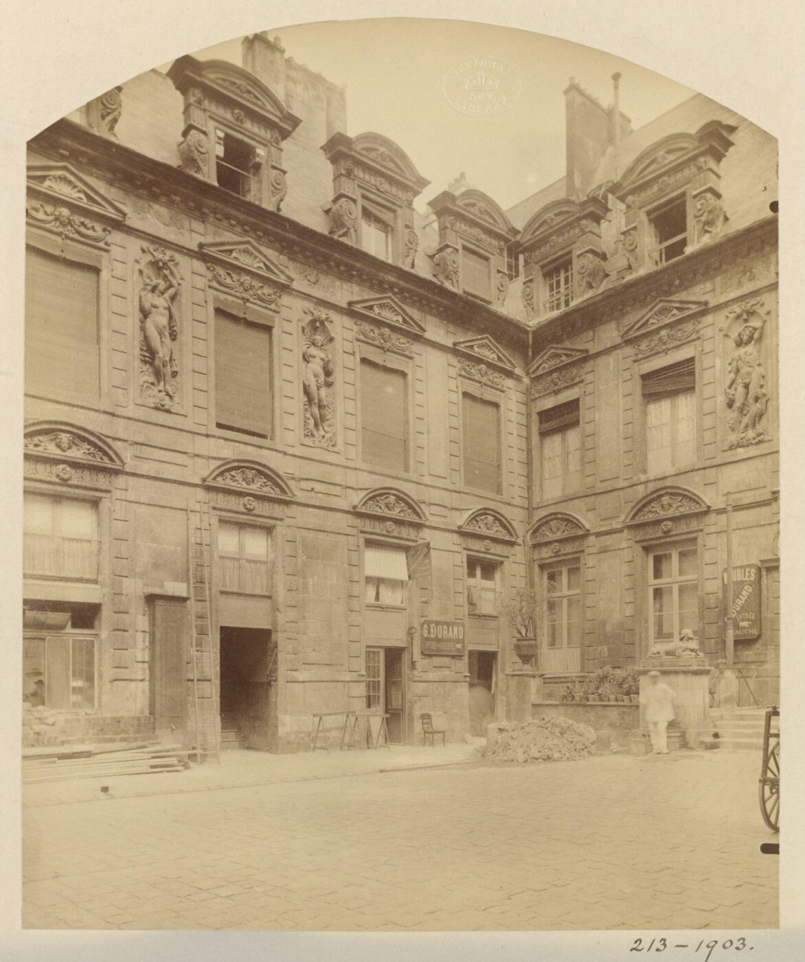 Atget, Jean-Eugène-Auguste, Hotel de Sully, Paris, France