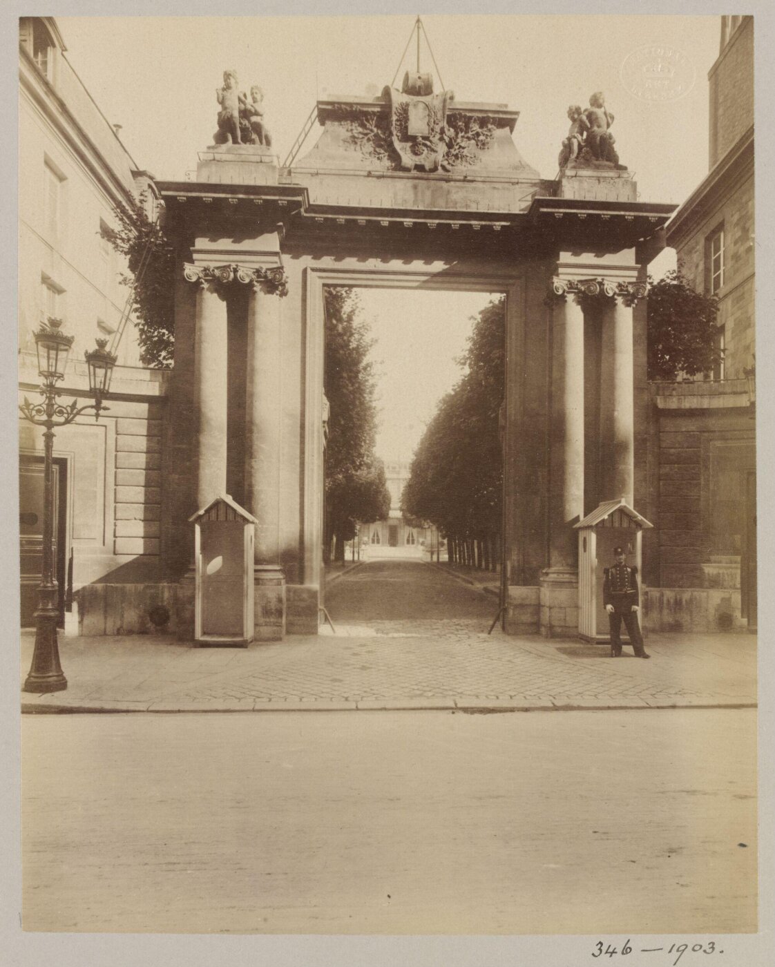 Atget, Jean-Eugène-Auguste, Hotel de Lassay, Paris, France