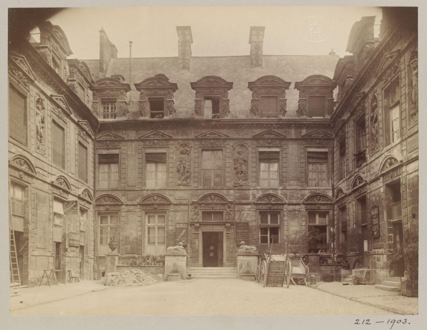 Atget, Jean-Eugène-Auguste, Hotel de Sully, Paris, France