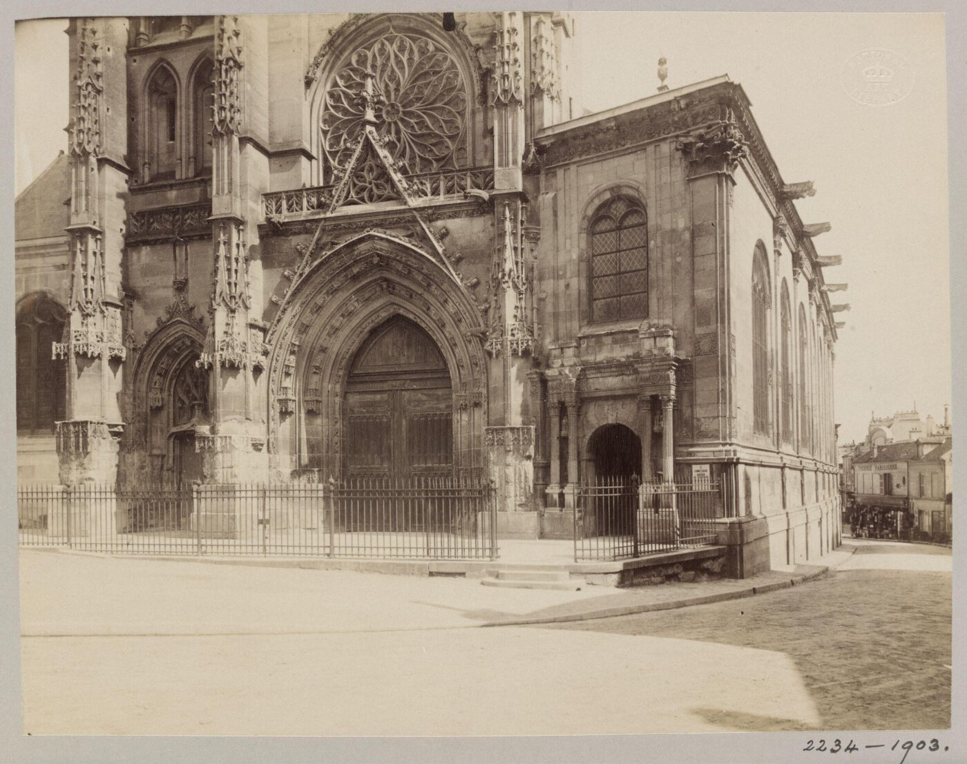 Atget, Jean-Eugène-Auguste, West Front, Cathedral St Maclou, Pontoise, France