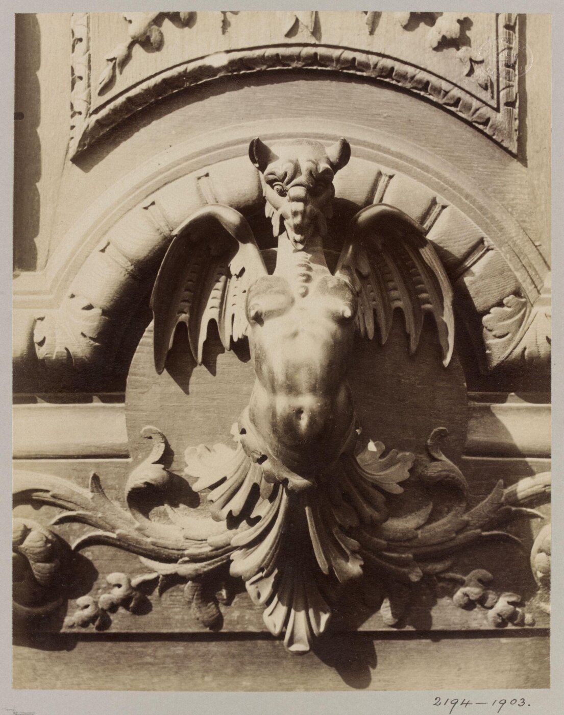 Atget, Jean-Eugène-Auguste, Door Knocker, The Louvre, Paris, France