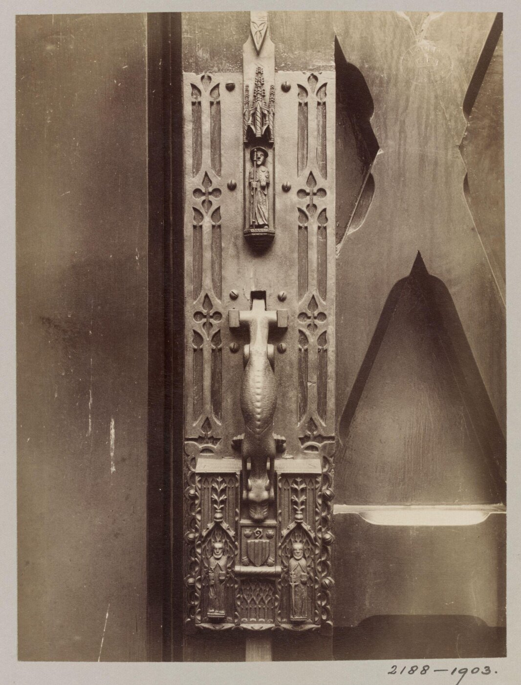 Atget, Jean-Eugène-Auguste, Door Knocker, Hotel de Cluny, Paris, France