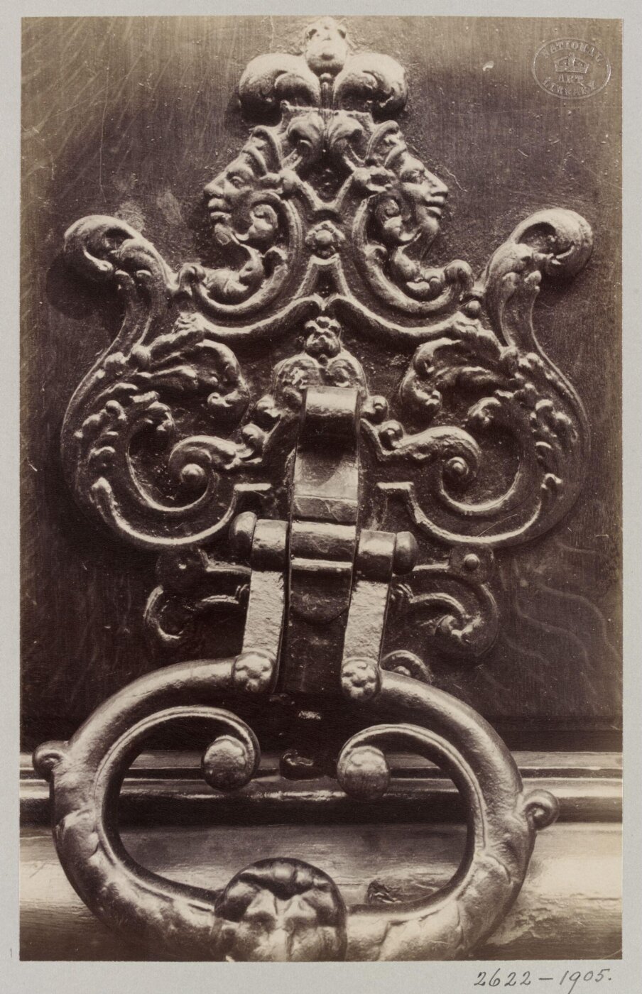 Atget, Jean-Eugène-Auguste, Door Knocker, Paris, France
