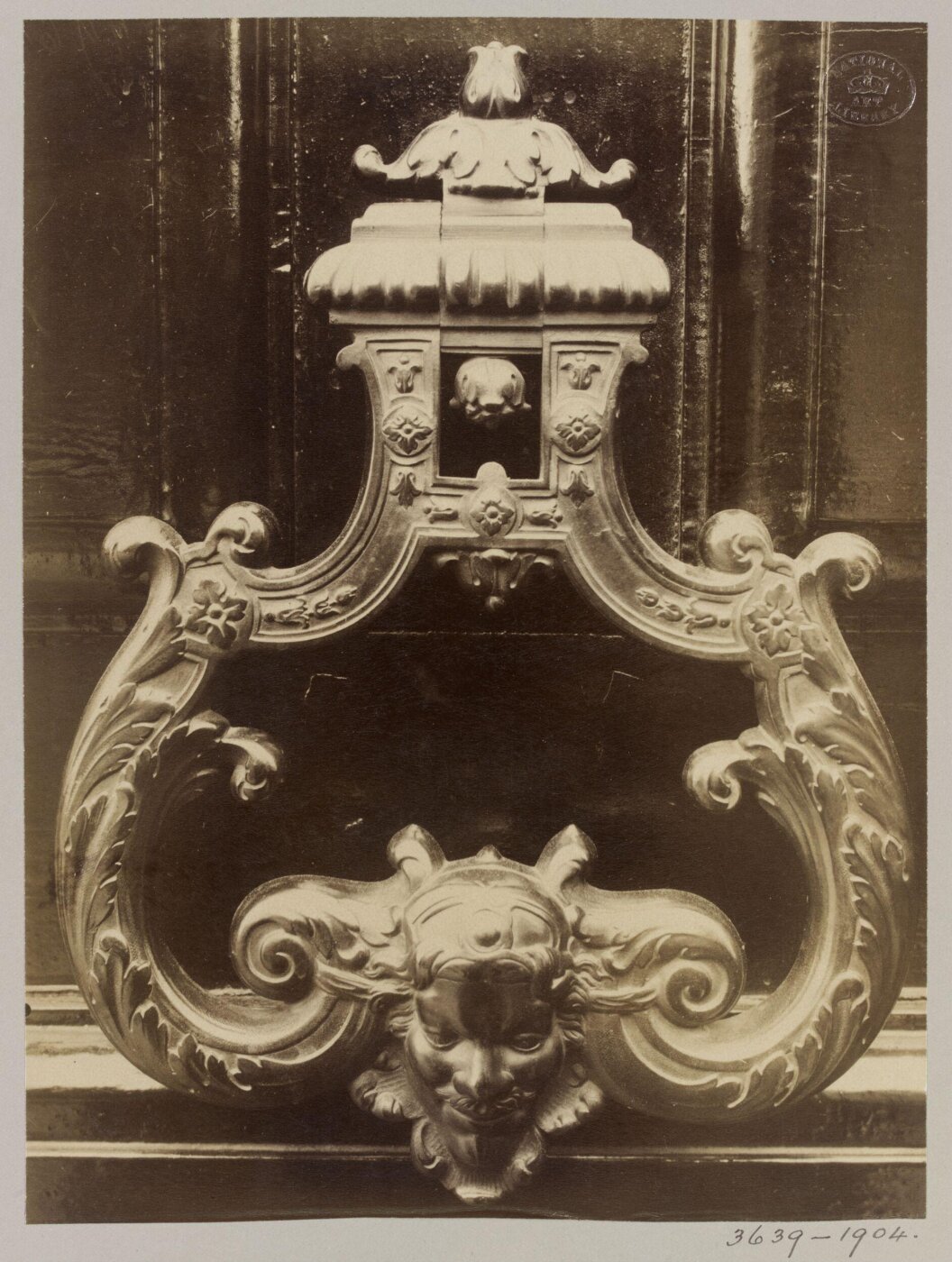 Atget, Jean-Eugène-Auguste, Door Knocker, Paris, France