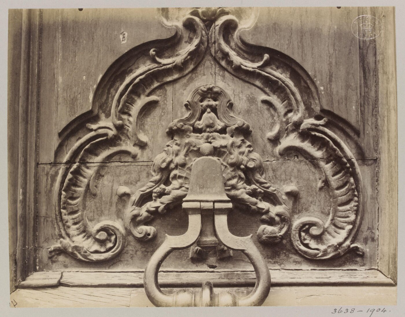 Atget, Jean-Eugène-Auguste, Door Knocker, Paris, France