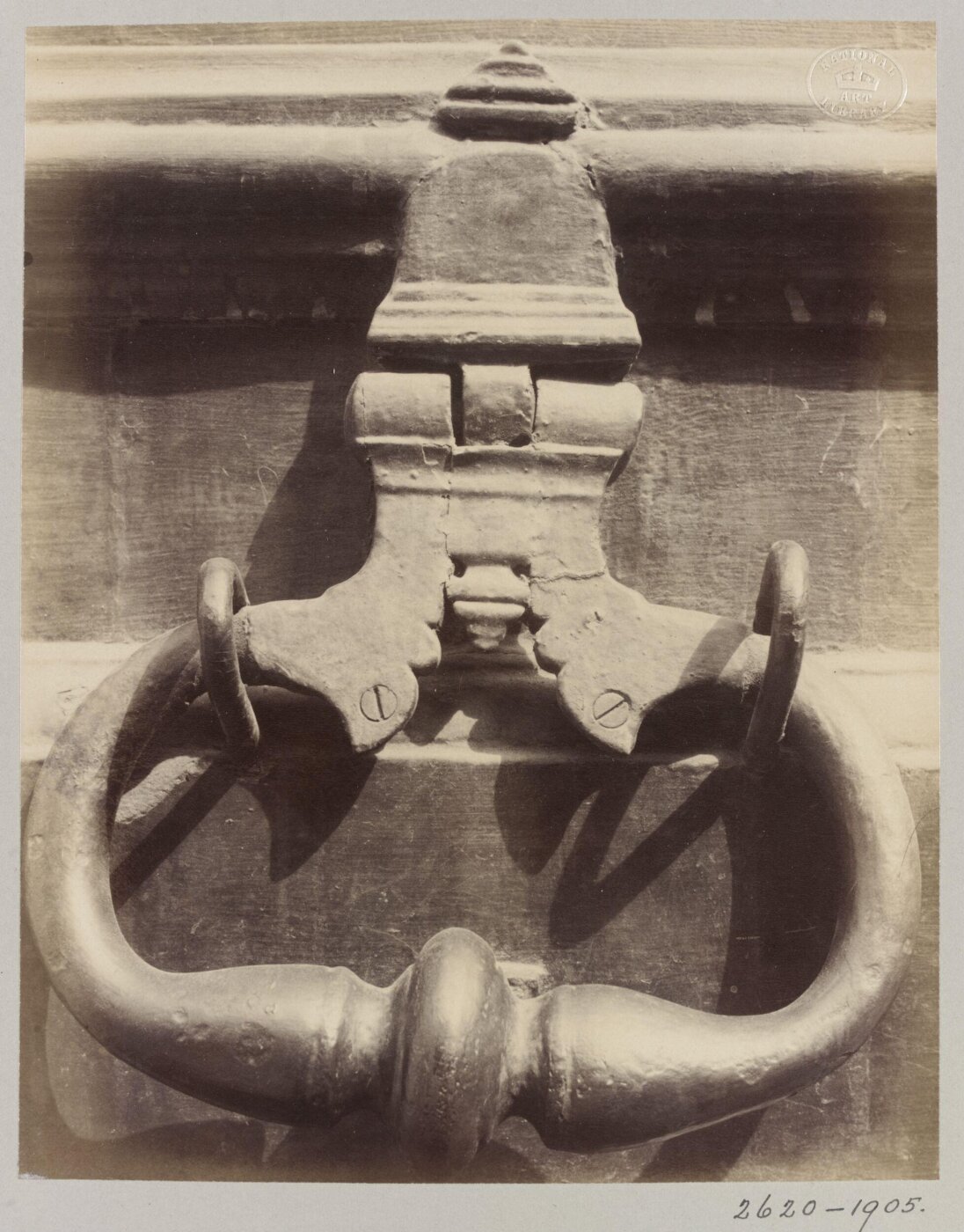 Atget, Jean-Eugène-Auguste, Door Knocker, Paris, France