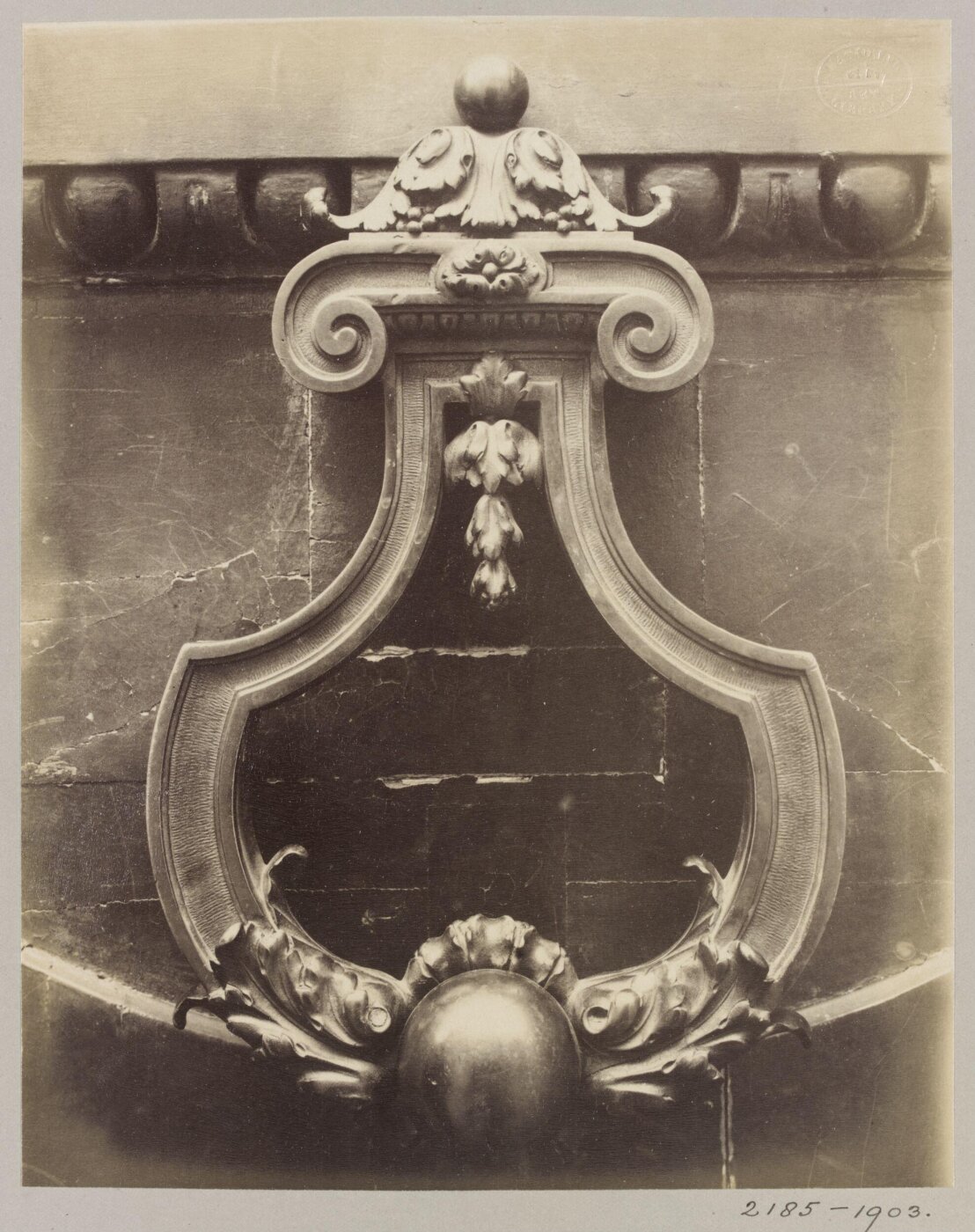 Atget, Jean-Eugène-Auguste, Door Knocker, Paris, France