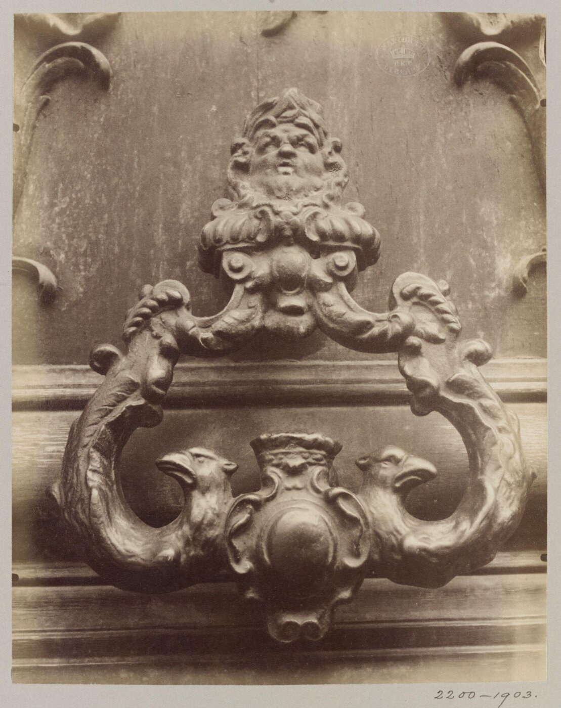 Atget, Jean-Eugène-Auguste, Door Knocker, Rue de Regard, Paris, France