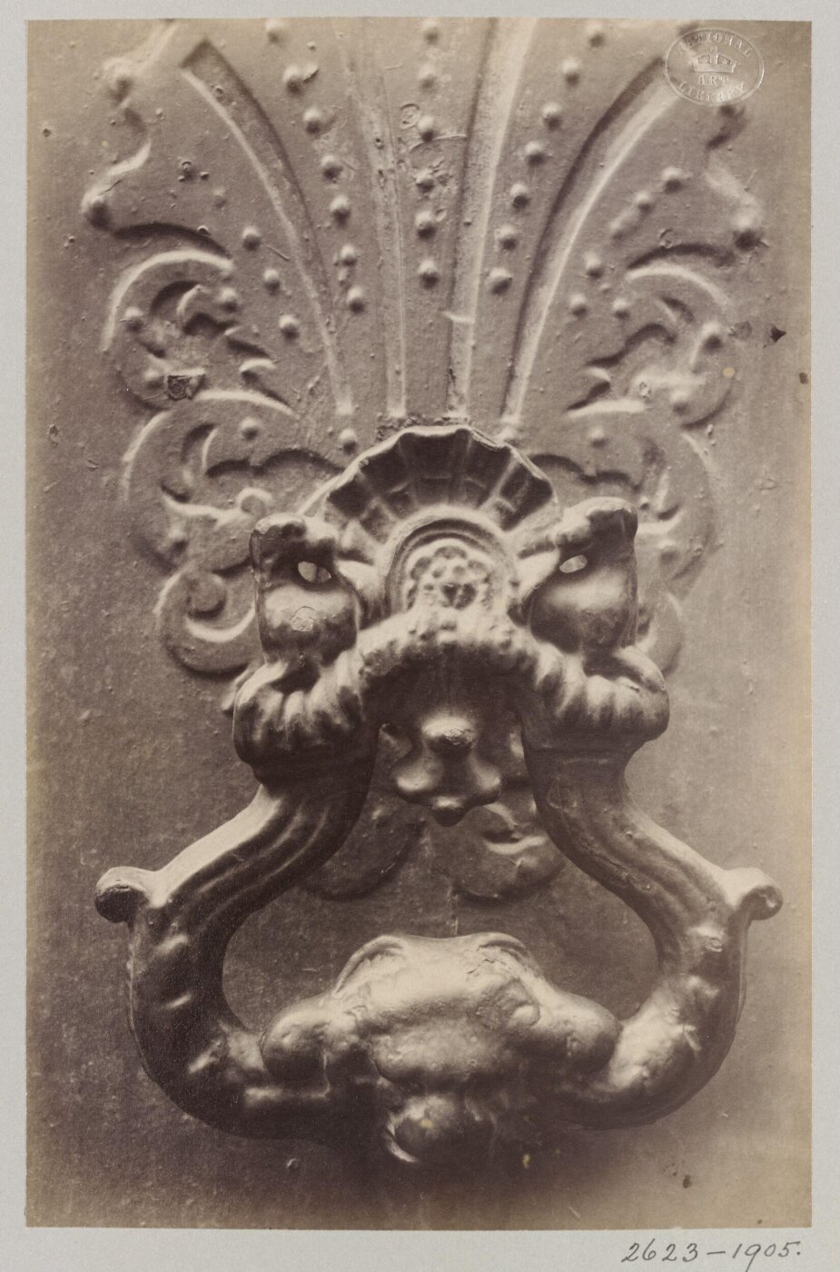 Atget, Jean-Eugène-Auguste, Door Knocker, Paris, France