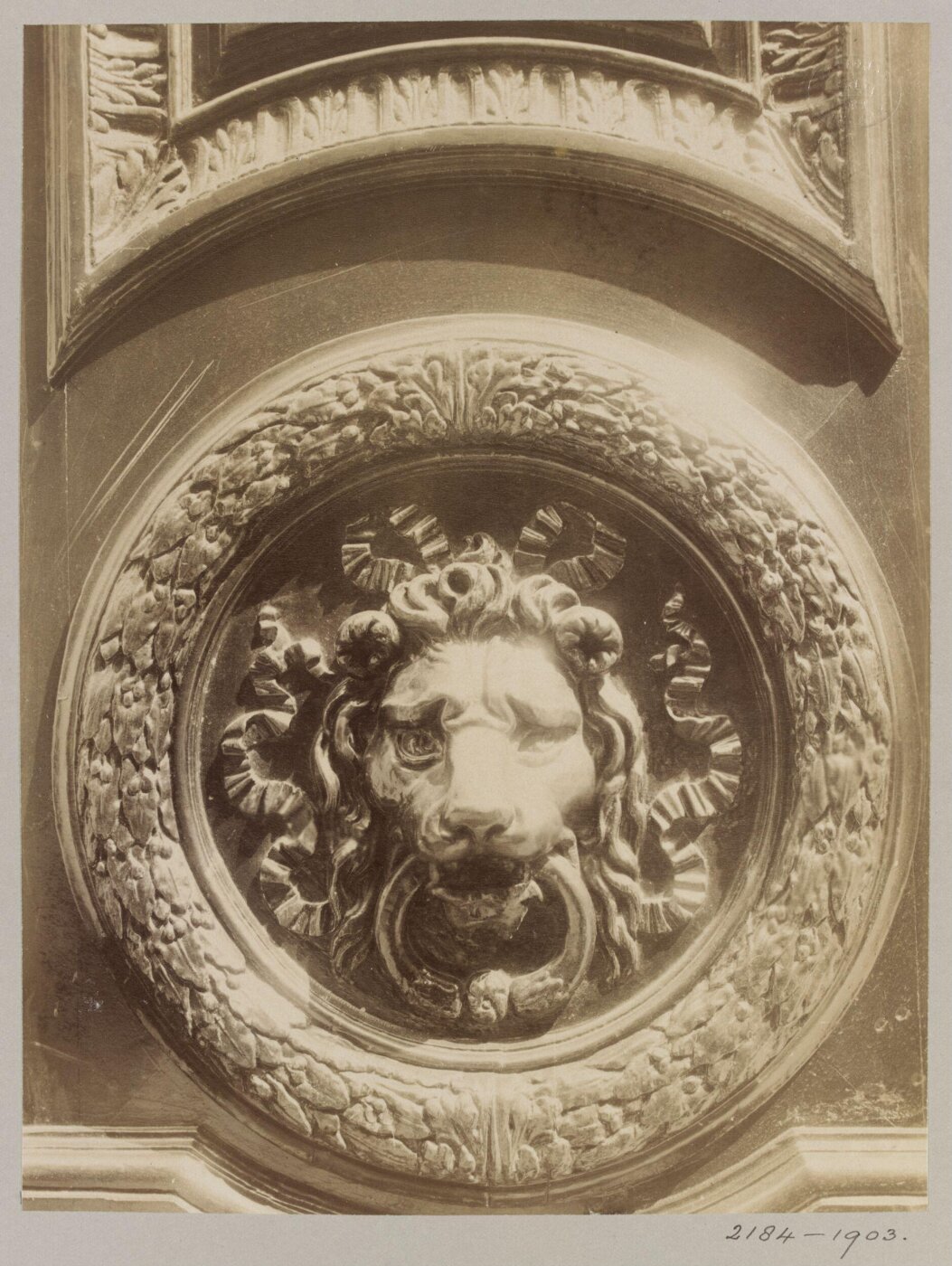 Atget, Jean-Eugène-Auguste, Panel of Door, Hôtel Desmarais, Paris, France