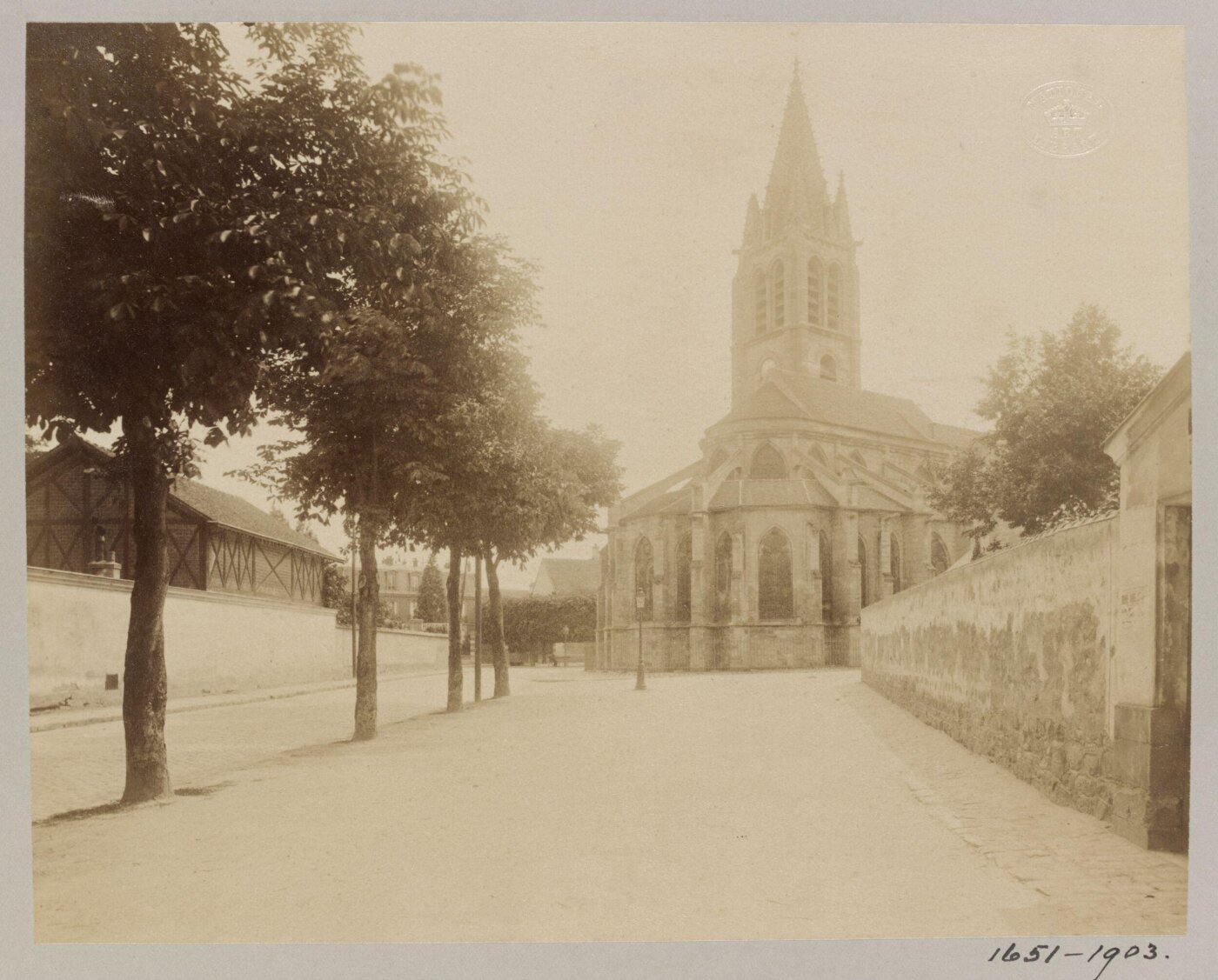 Atget, Jean-Eugène-Auguste, Church, Vitry, near Paris, France