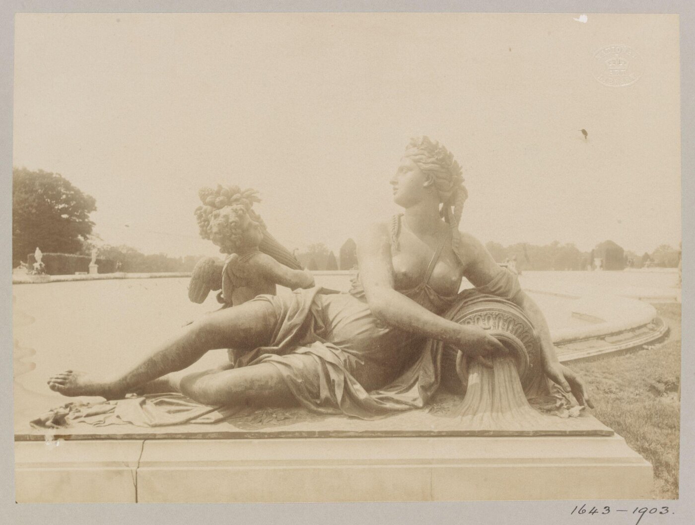 Atget, Jean-Eugène-Auguste, Statue, Versailles, France