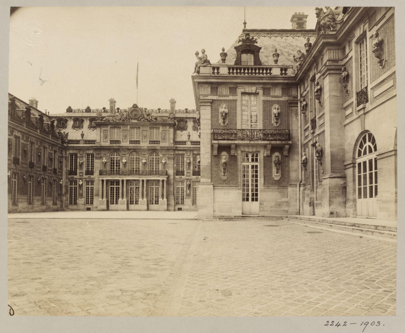 Atget, Jean-Eugène-Auguste, Exterior View of Palace, Versailles, France
