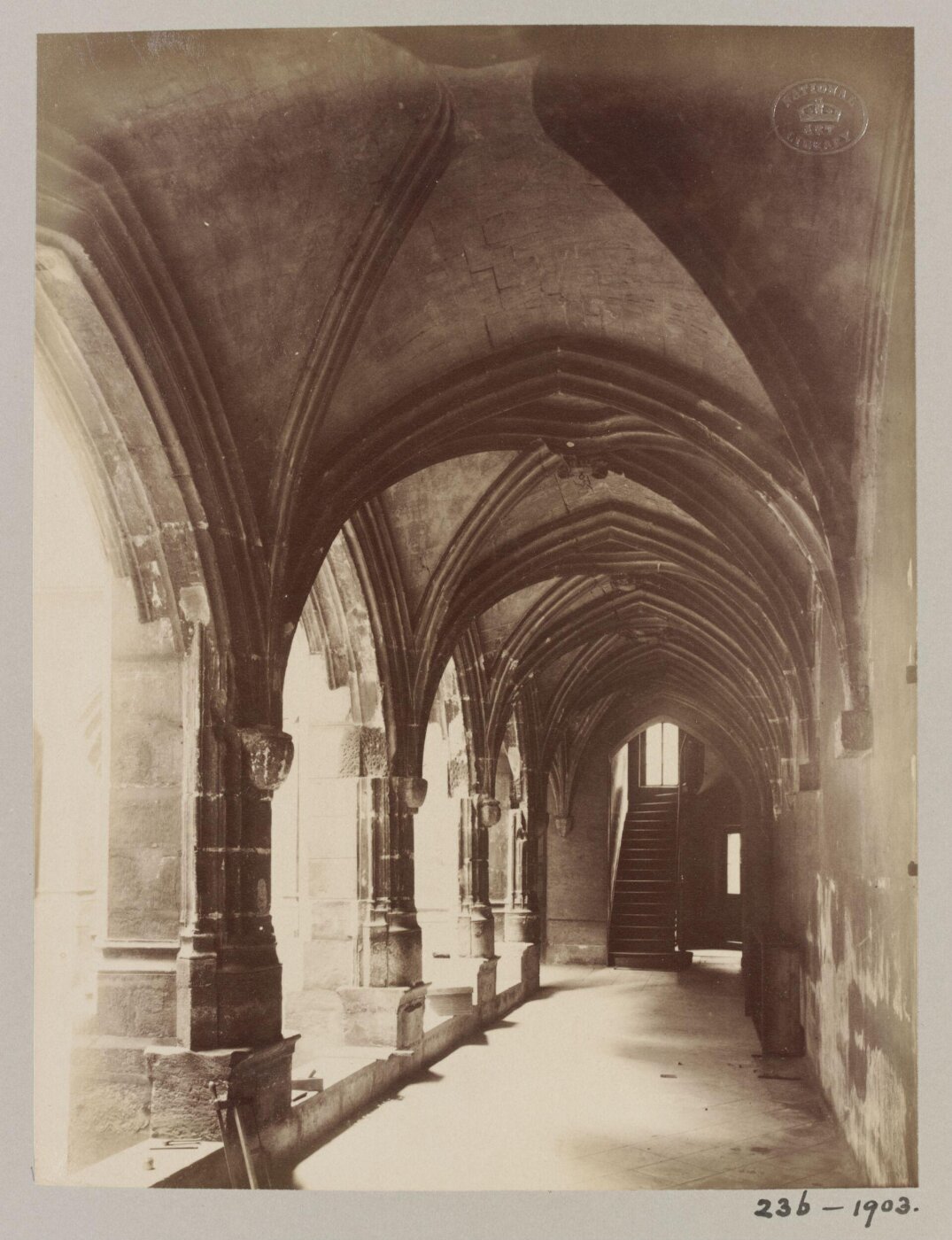Atget, Jean-Eugène-Auguste, Cloisters, Temple des Billettes, Paris, France