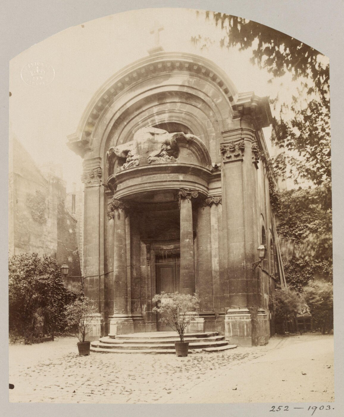 Atget, Jean-Eugène-Auguste, Chapel of the Irish Cemetery, Paris, France