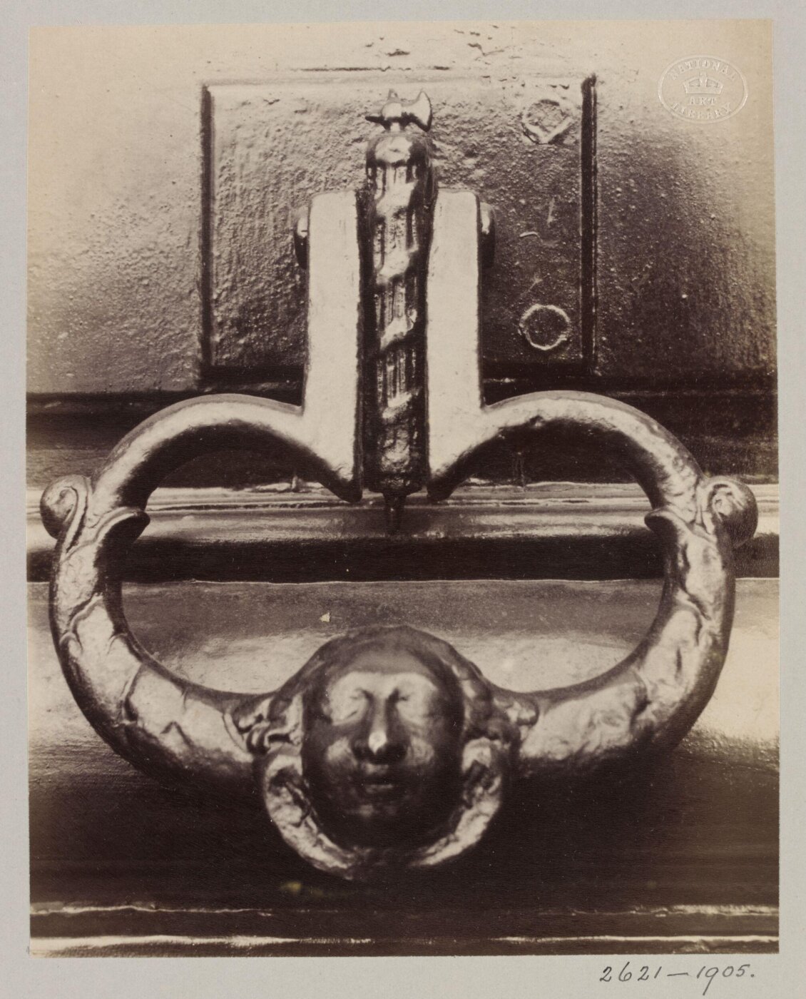 Atget, Jean-Eugène-Auguste, Door Knocker, Paris, France