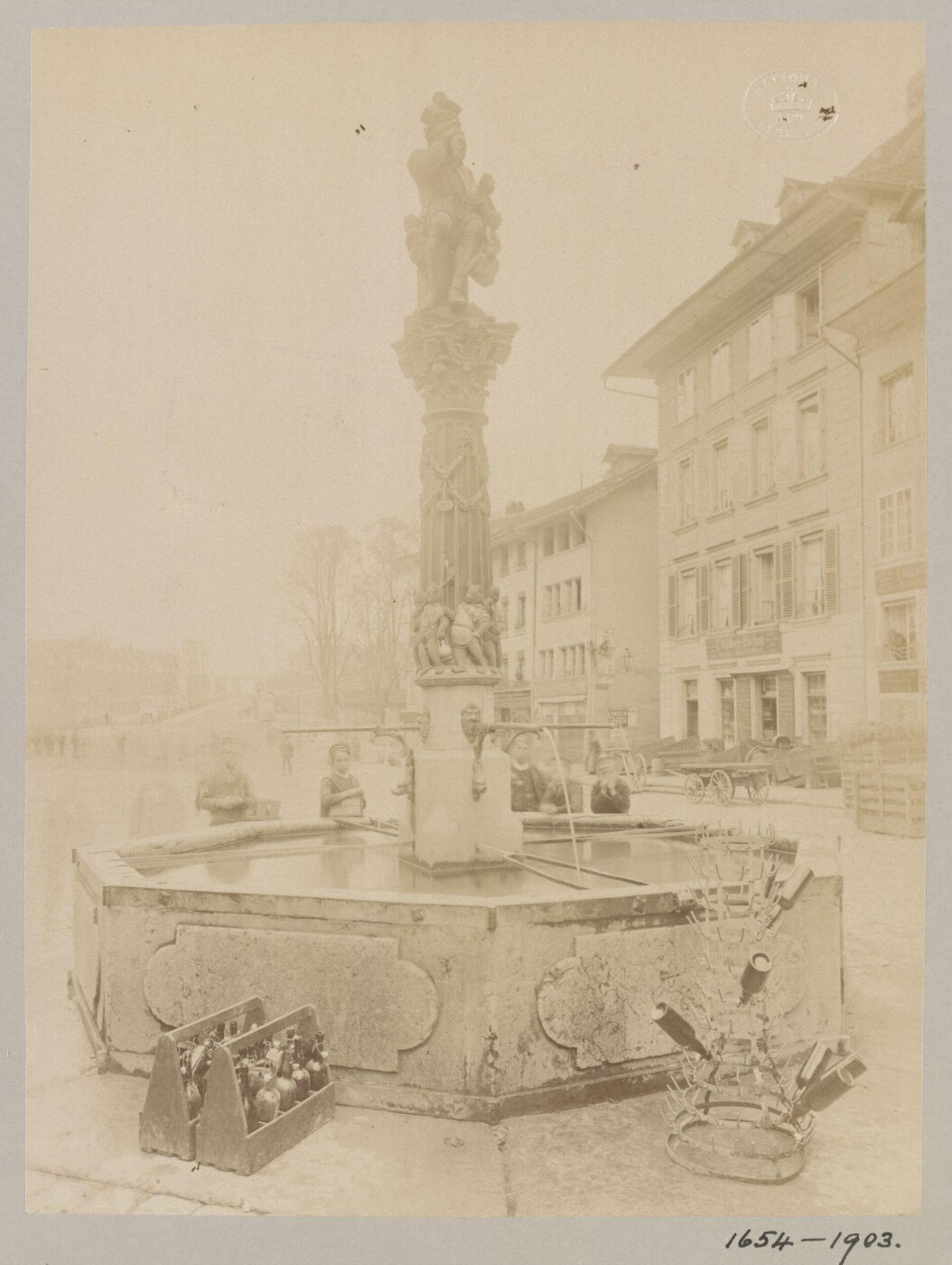 Atget, Jean-Eugène-Auguste, The Ogre Fountain, Berne, Switzerland