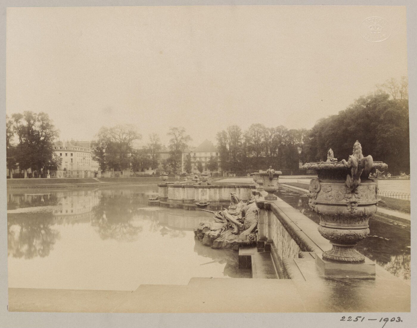 Atget, Jean-Eugène-Auguste, Basin de Neptune, Versailles, France