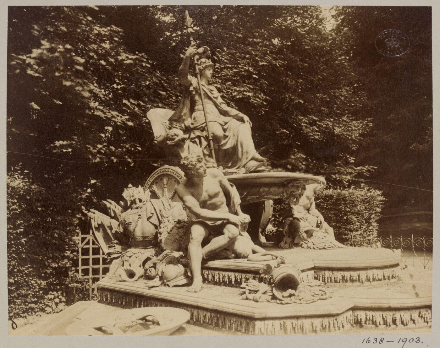 Atget, Jean-Eugène-Auguste, "France Triumphant", Versailles, France