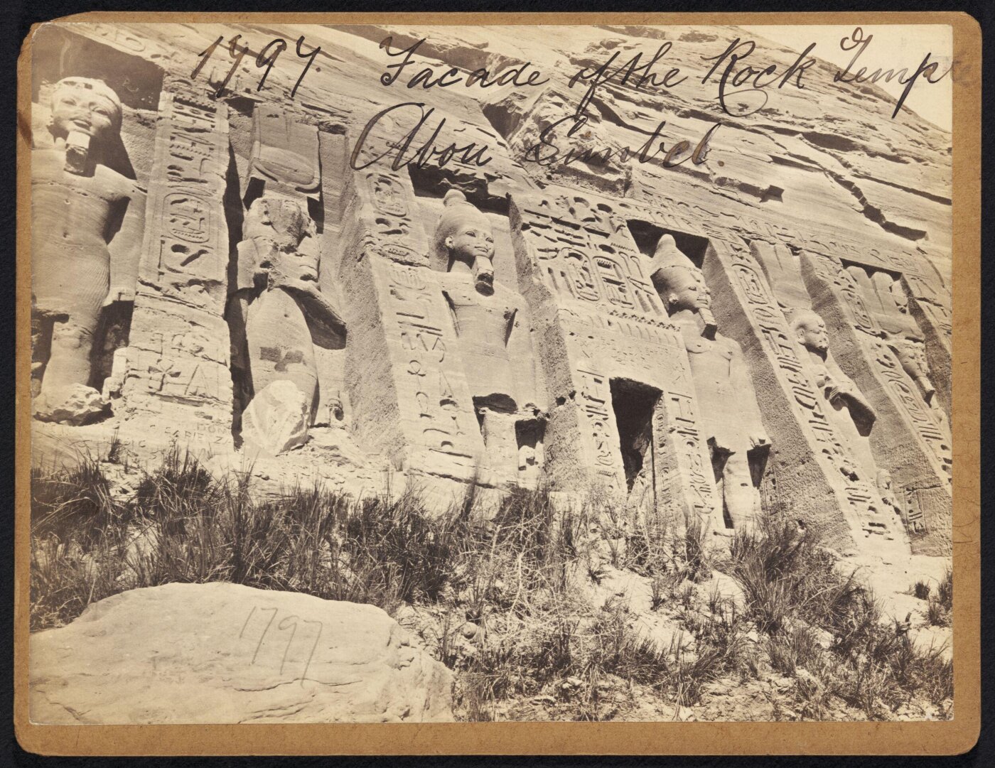 Francis Frith, Facade of the Rock Temple. Abou Simbel