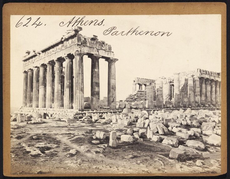 Picture of Parthenon, Athens in 1860 