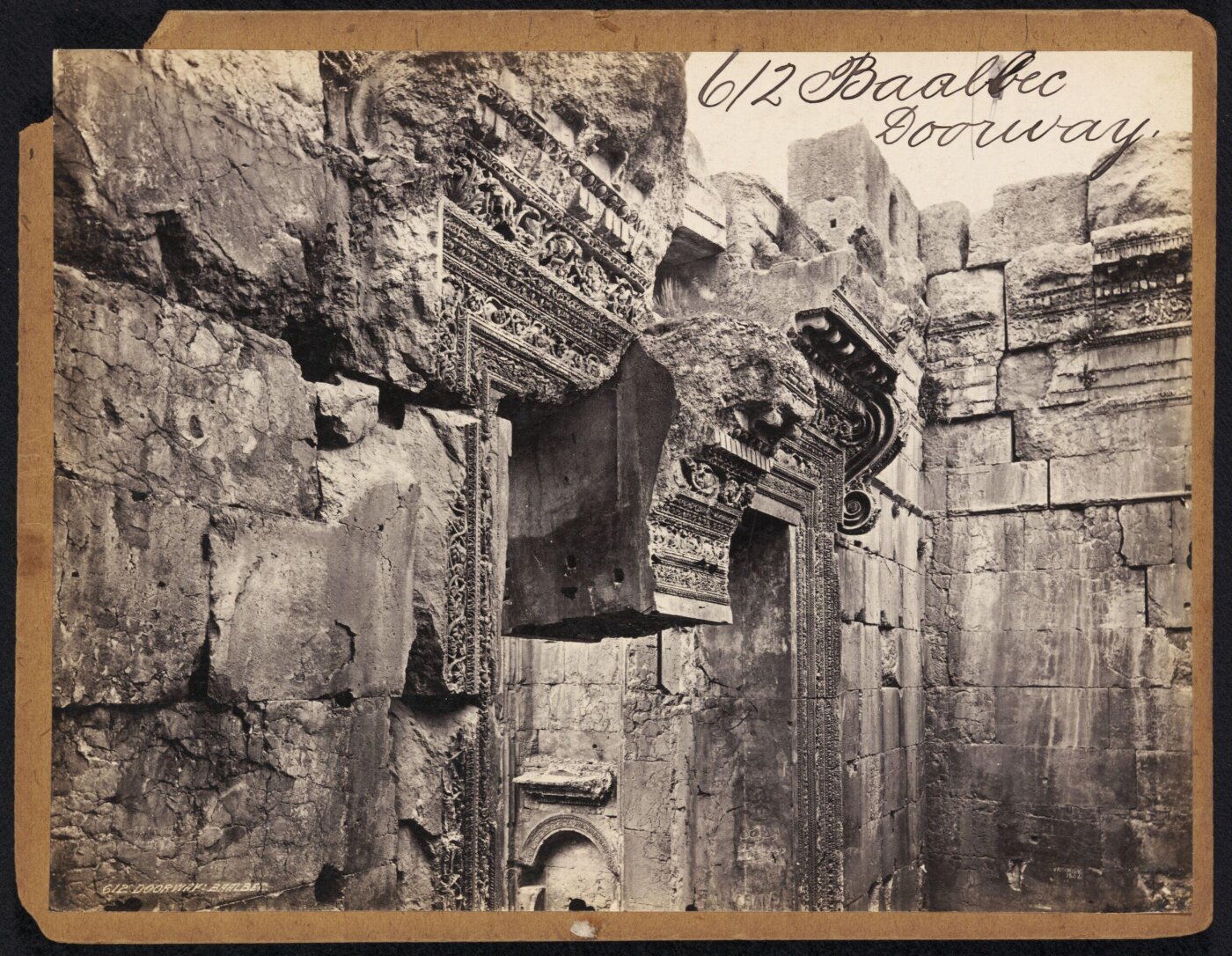 Francis Frith, Baalbec Doorway