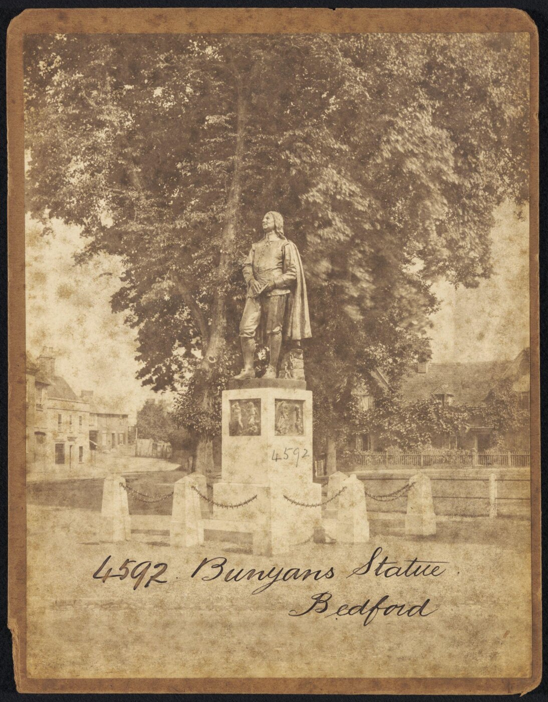 Francis Frith, Bunyans Statue Bedford