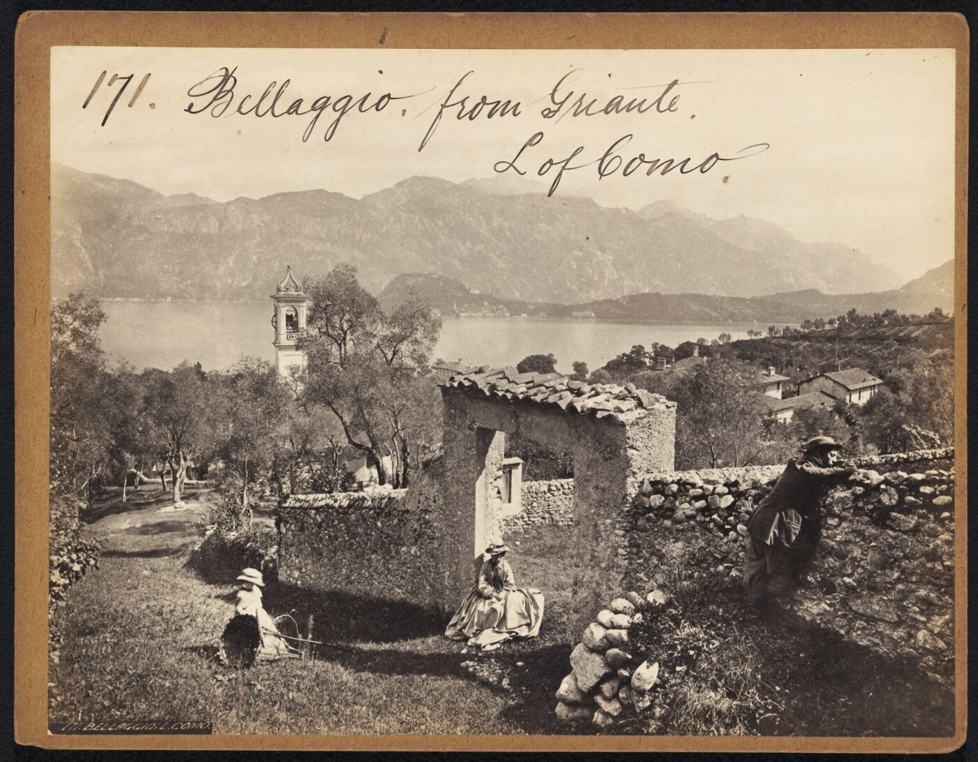 Francis Frith, Bellagio from Griante. L. of Como