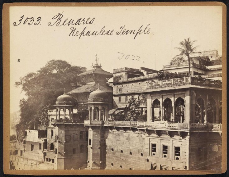Benares.  Nepaulese Temple top image